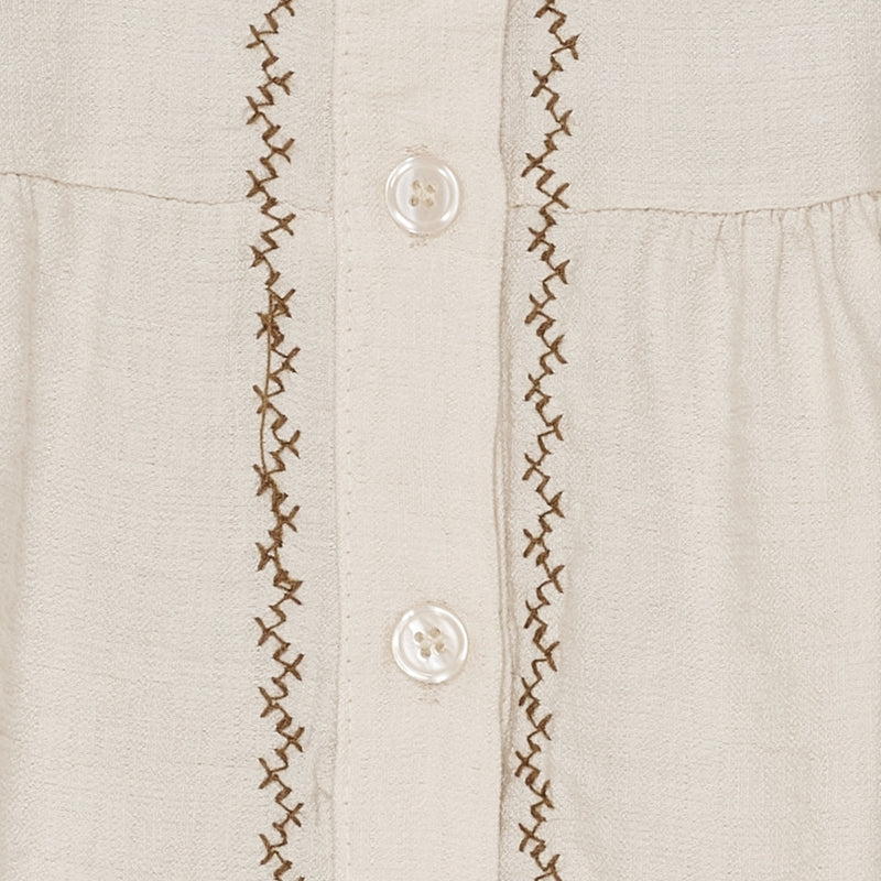 MARTA DU CHATEAU Marta du Chateau dame bluse MdcPoppy 7473 Shirt Sabbia102
