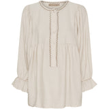 MARTA DU CHATEAU Marta du Chateau dame bluse MdcPoppy 7473 Shirt Sabbia102