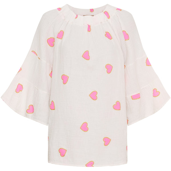 MARTA DU CHATEAU Marta du Chateau dame bluse MdcPutte 7316 Shirt PINK HEART