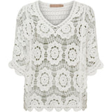 MARTA DU CHATEAU Marta du Chateau dame bluse MdcSassie 1016 Blouse White
