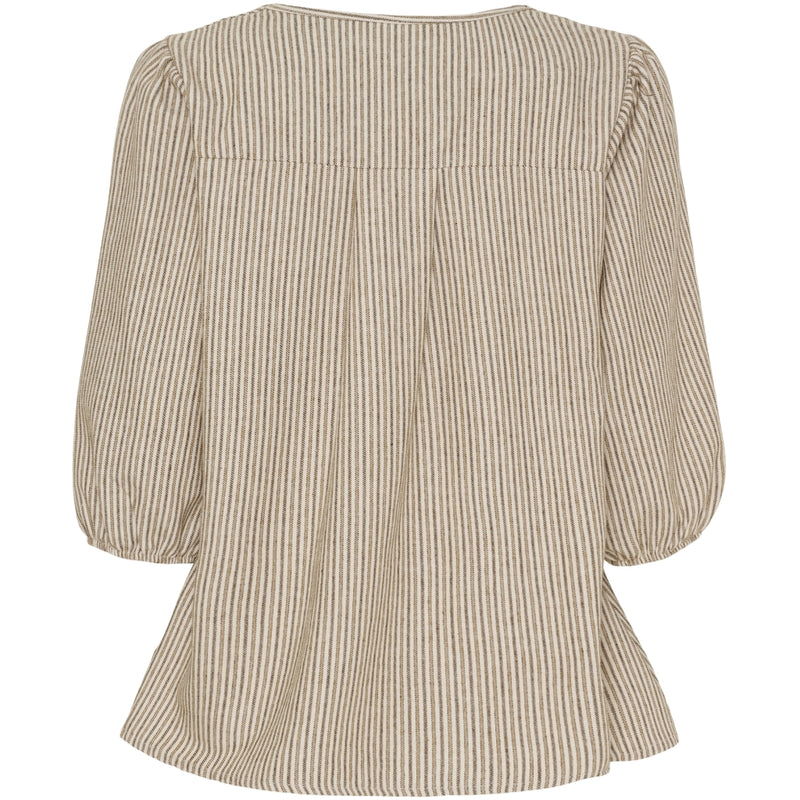 MARTA DU CHATEAU Marta du Chateau dame bluse MdcSybil 7516 Shirt BrownVar4