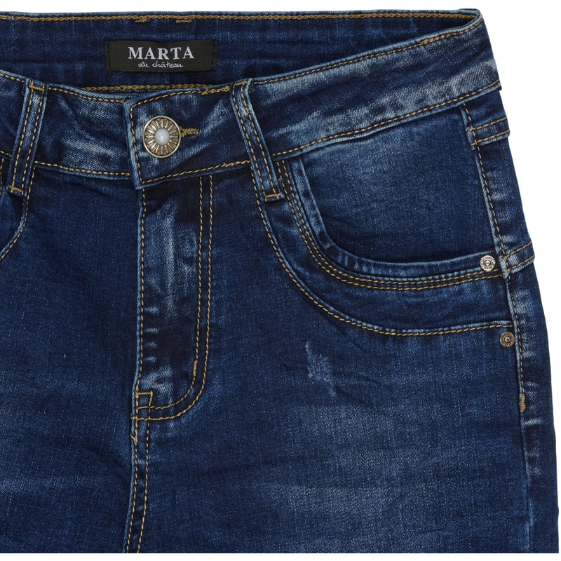 MARTA DU CHATEAU Marta du Chateau dame jeans MdcAzmina Mdc178-26165 Jeans Dark Blue Denim