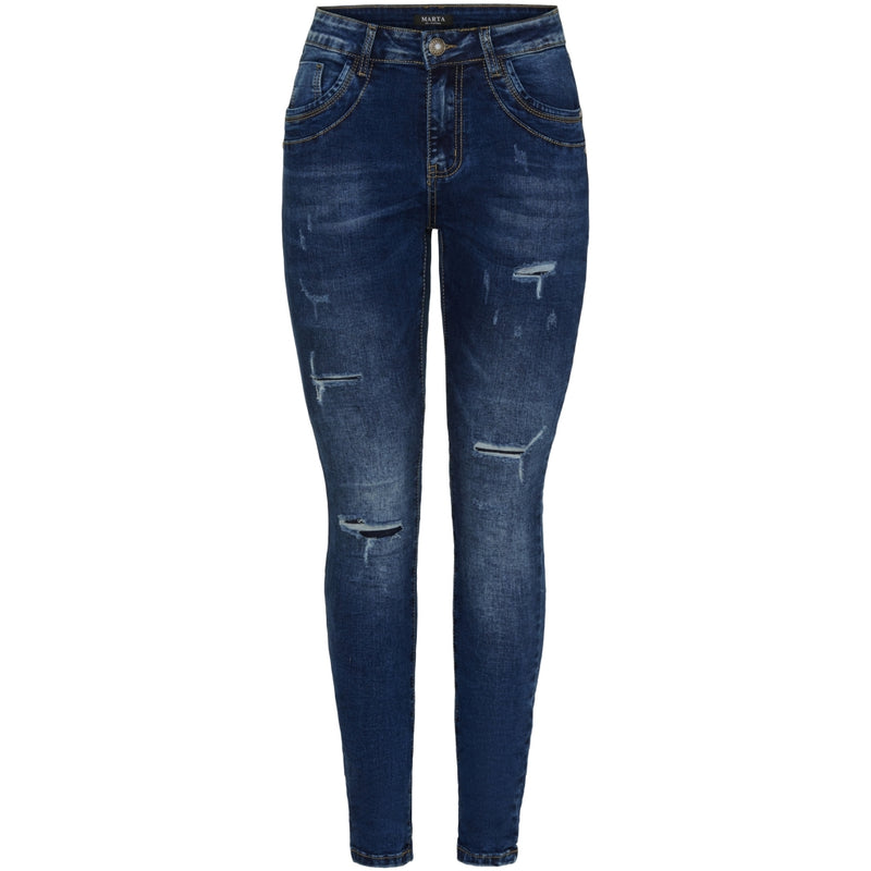 MARTA DU CHATEAU Marta du Chateau dame jeans MdcAzmina Mdc178-26165 Jeans Dark Blue Denim