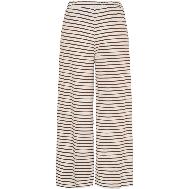 MARTA DU CHATEAU Marta du Chateau dame bukser MdcMireya 22611 Pant White/Brown Stripe