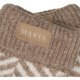 MARTA DU CHATEAU Marta du Chateau dame handsker MdcAyana T1208 Gloves Fango/Offwhite