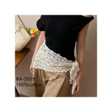 MARTA DU CHATEAU Marta du Chateau dame hofte tørklæde MdcZiva BA-3509 Scarf Beige