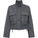 MARTA DU CHATEAU Marta du Chateau dame jakke MdcDawn 52237M Jacket Blue Check