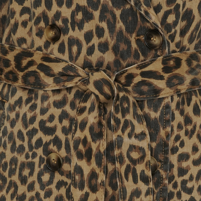 MARTA DU CHATEAU Marta du Chateau dame jakke MdcVilaJeans Mdc189-V8206 Jacket Leopard