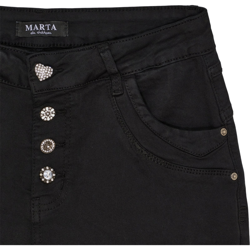 MARTA DU CHATEAU Marta du Chateau dame jeans MdcNahla MDC227-2533 Jeans Black Denim