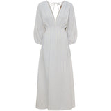 MARTA DU CHATEAU Marta du Chateau dame kjole MdcClario 84642 Dress Sky Blue/Burro