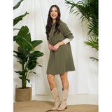 MARTA DU CHATEAU Marta du Chateau dame kjole MdcCybele 32166/A Dress Kaki