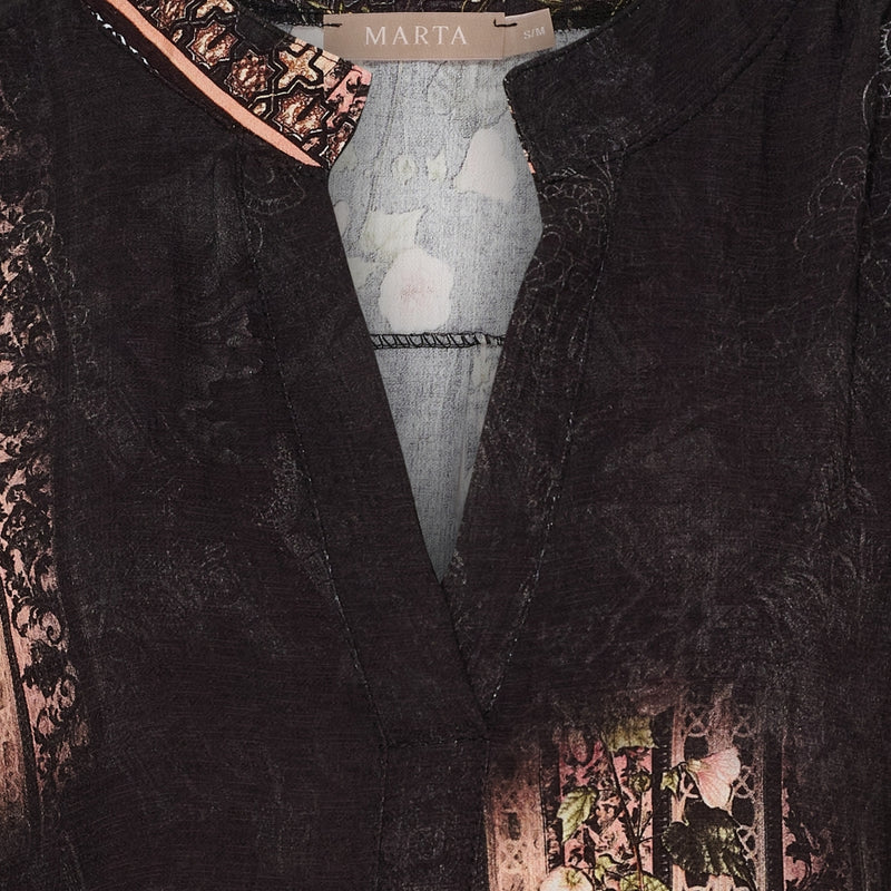 MARTA DU CHATEAU Marta du Chateau dame kjole MdcGoldie 7474 Dress Nero5295tpg