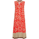 MARTA DU CHATEAU Marta du Chateau dame kjole MdcLucie 259153 Dress Red/Beige