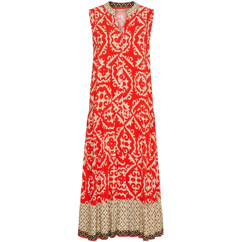 MARTA DU CHATEAU Marta du Chateau dame kjole MdcLucie 259153 Dress Red/Beige