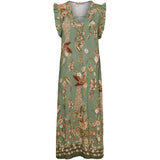MARTA DU CHATEAU Marta du Chateau dame kjole MdcVigdis 6303 Dress Kaki3142Tps