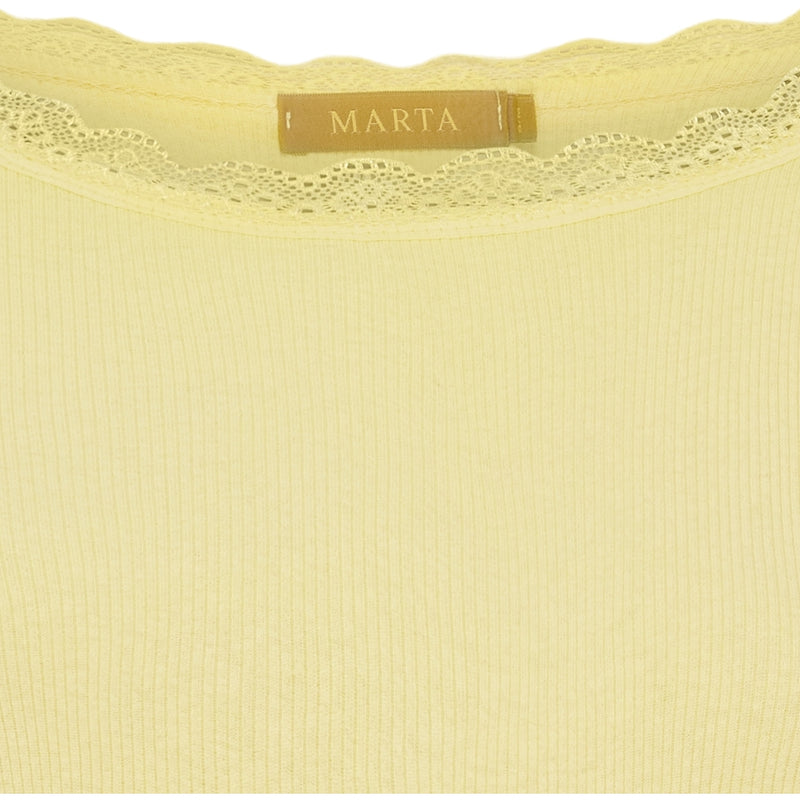 MARTA DU CHATEAU Marta du Chateau dame langærmet T-Shirt MdcBelinda 24160 LS Tee Yellow