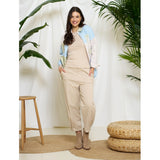 MARTA DU CHATEAU Marta du Chateau dame langærmet T-Shirt MdcJosiane 49066 LS Tee Beige/greggio