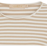 MARTA DU CHATEAU Marta du Chateau dame langærmet T-Shirt MdcJosiane 49066 LS Tee Beige/greggio