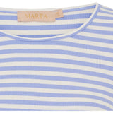 MARTA DU CHATEAU Marta du Chateau dame langærmet T-Shirt MdcJosiane 49066 LS Tee Celeste/greggio