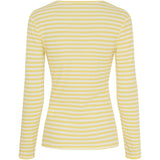 MARTA DU CHATEAU Marta du Chateau dame langærmet T-Shirt MdcJosiane 49066 LS Tee Giallo/Greggio