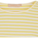 MARTA DU CHATEAU Marta du Chateau dame langærmet T-Shirt MdcJosiane 49066 LS Tee Giallo/Greggio