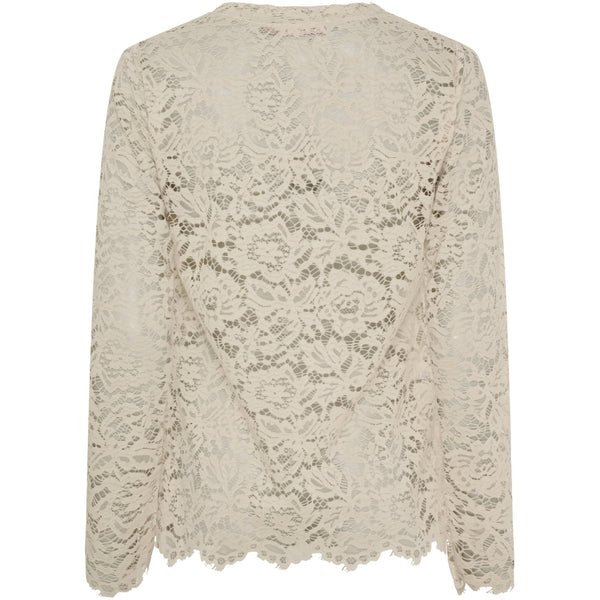 MARTA DU CHATEAU Marta du Chateau dame langærmet blonde t-shirt MdcMilley 7707 LS Tee Beige