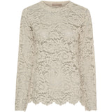 MARTA DU CHATEAU Marta du Chateau dame langærmet blonde t-shirt MdcMilley 7707 LS Tee Beige