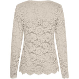 MARTA DU CHATEAU Marta du Chateau dame langærmet blonde t-shirt MdcMilley 7707 LS Tee Beige new