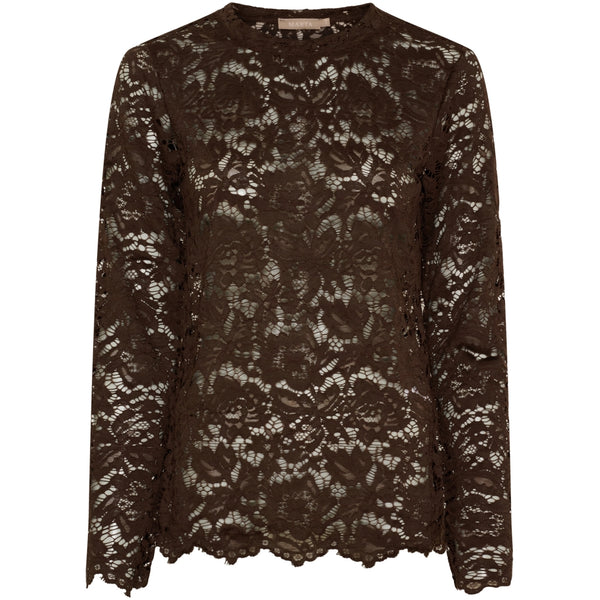 MARTA DU CHATEAU Marta du Chateau dame langærmet blonde t-shirt MdcMilley 7707 LS Tee Moro