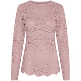 MARTA DU CHATEAU Marta du Chateau dame langærmet blonde t-shirt MdcMilley 7707 LS Tee Rose