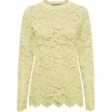 MARTA DU CHATEAU Marta du Chateau dame langærmet blonde t-shirt MdcMilley 7707 LS Tee Yellow