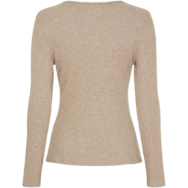 MARTA DU CHATEAU Marta du Chateau dame langærmet t-shirt 38915M LS Tee Camel