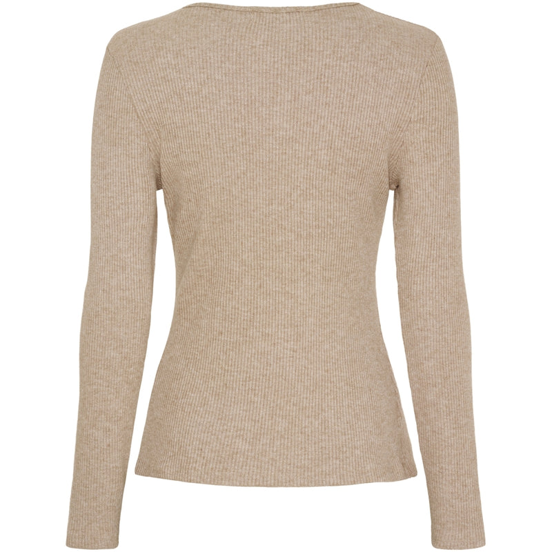 MARTA DU CHATEAU Marta du Chateau dame langærmet t-shirt 38915M LS Tee Camel