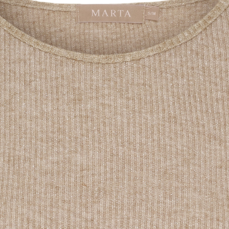 MARTA DU CHATEAU Marta du Chateau dame langærmet t-shirt 38915M LS Tee Camel