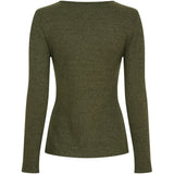 MARTA DU CHATEAU Marta du Chateau dame langærmet t-shirt 38915M LS Tee Oliven