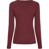 MARTA DU CHATEAU Marta du Chateau dame langærmet t-shirt MdcAster 4906 LS Tee Bordeaux