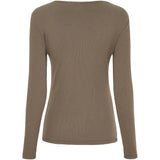 MARTA DU CHATEAU Marta du Chateau dame langærmet t-shirt MdcAster 4906 LS Tee Fango