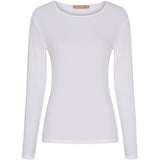 MARTA DU CHATEAU Marta du Chateau dame langærmet t-shirt MdcAster 4906 LS Tee Optical White