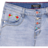 MARTA DU CHATEAU Marta du Chateau dame shorts MdcThora MDC208-26151 Shorts Denim