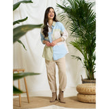 MARTA DU CHATEAU Marta du Chateau dame skjorte MdcBlandine 258032 Shirt Multi Beige
