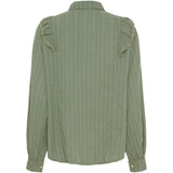MARTA DU CHATEAU Marta du Chateau dame skjorte MdcLaurette 6843 Shirt Military/Beige