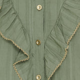 MARTA DU CHATEAU Marta du Chateau dame skjorte MdcLaurette 6843 Shirt Military/Beige