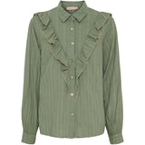 MARTA DU CHATEAU Marta du Chateau dame skjorte MdcLaurette 6843 Shirt Military/Beige