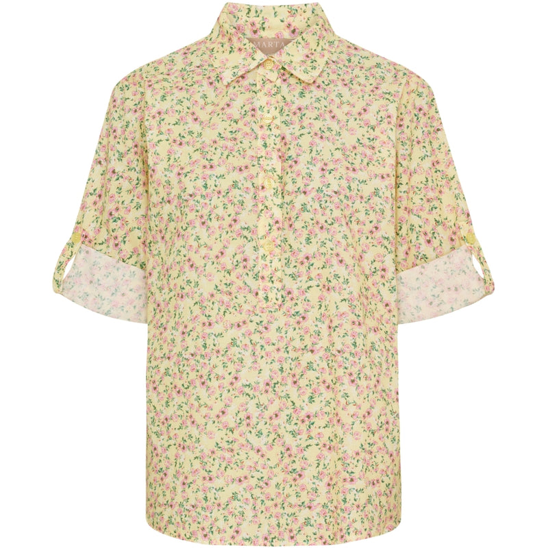 MARTA DU CHATEAU Marta du Chateau dame skjorte MdcPalmira 7177 Shirt Yellow620tpg