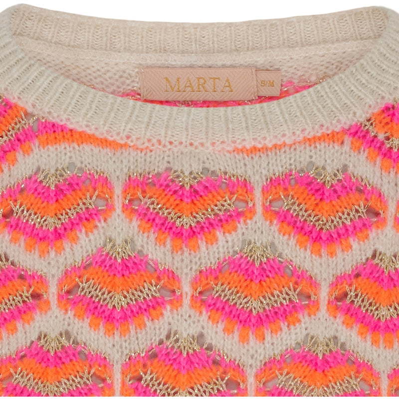MARTA DU CHATEAU Marta du Chateau dame strik MdcAlexandrine 5014 Knit Fuxia
