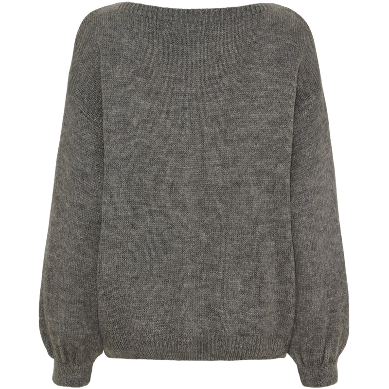 MARTA DU CHATEAU Marta du Chateau dame strik MdcAmarante 64023 Knit Dark Grey