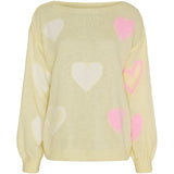 MARTA DU CHATEAU Marta du Chateau dame strik MdcAmarante 64023 Knit Yellow/Panna/Pink