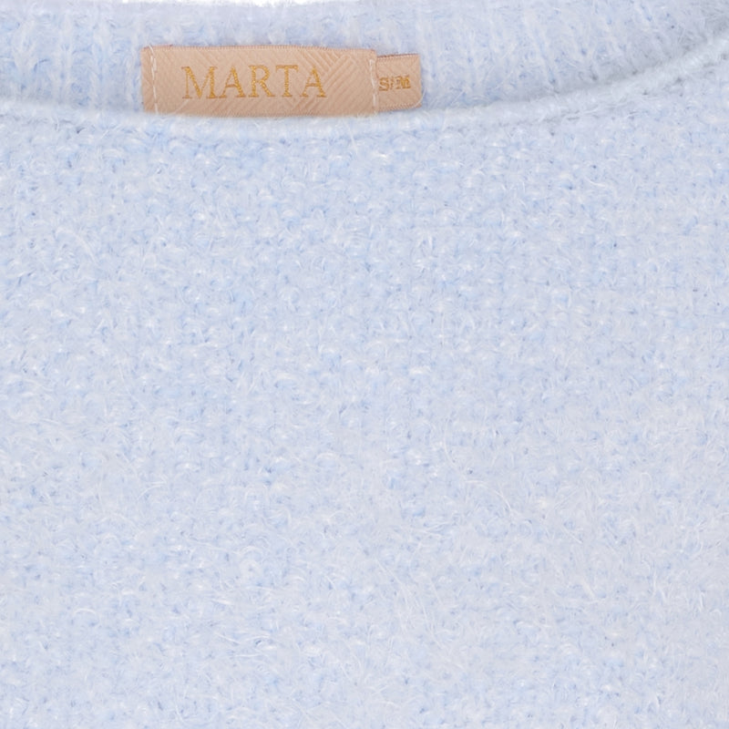 MARTA DU CHATEAU Marta du Chateau dame strik MdcAnouk 8038 Knit Sky Blue