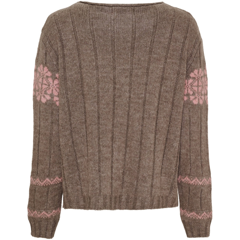 MARTA DU CHATEAU Marta du Chateau dame strik MdcBruna 8154 Knit Fango/Rose