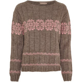 MARTA DU CHATEAU Marta du Chateau dame strik MdcBruna 8154 Knit Fango/Rose